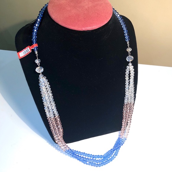 New Kalifano Crystal Glass Necklace - Picture 2 of 8